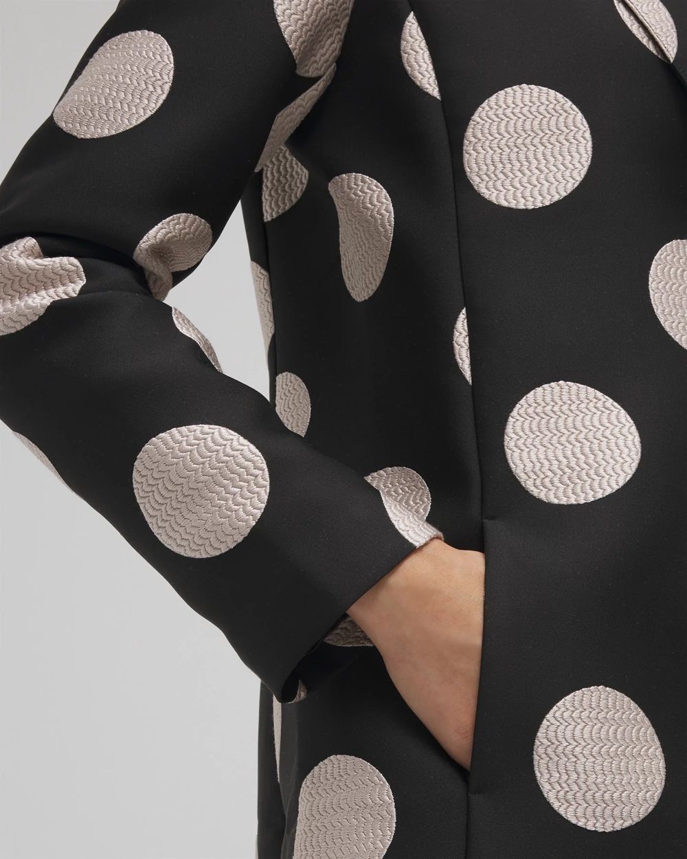 Polka Dot Jacquard Topper