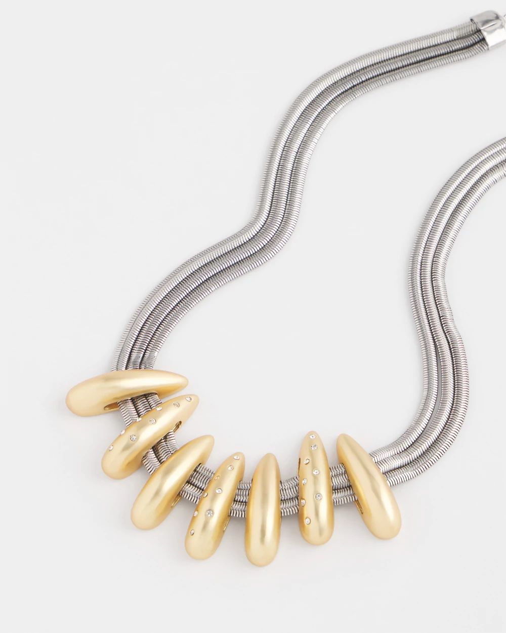 Mixed Metal Collar Necklace