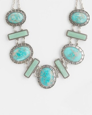 Jasper Stone Statement Necklace