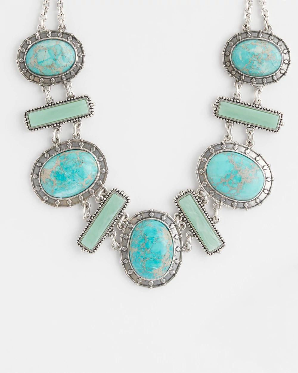 Jasper Stone Statement Necklace