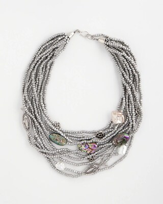 Chico's Originals Seed Bead Ocean Necklace