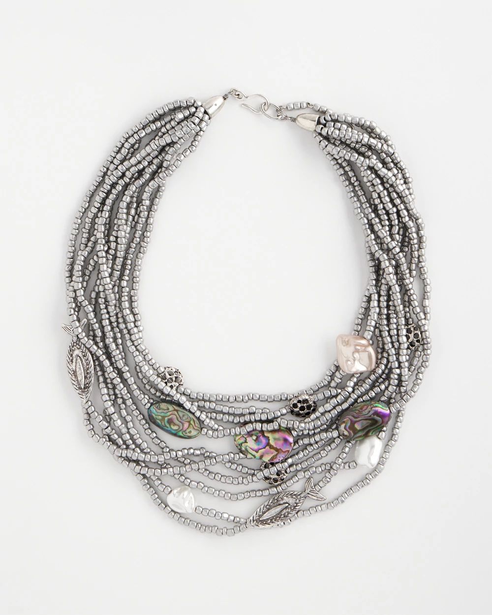 Chico's Originals Seed Bead Ocean Necklace