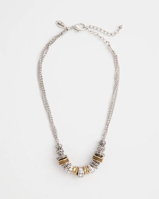 Mixed Metal Accents Necklace click to view larger image.