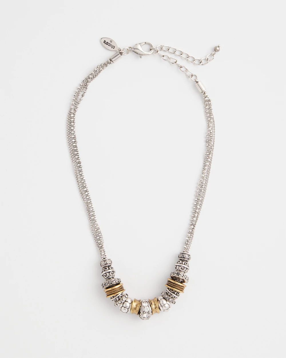 Mixed Metal Accents Necklace
