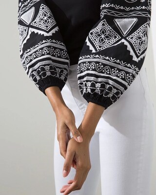 Embellished Long Sleeve Tee