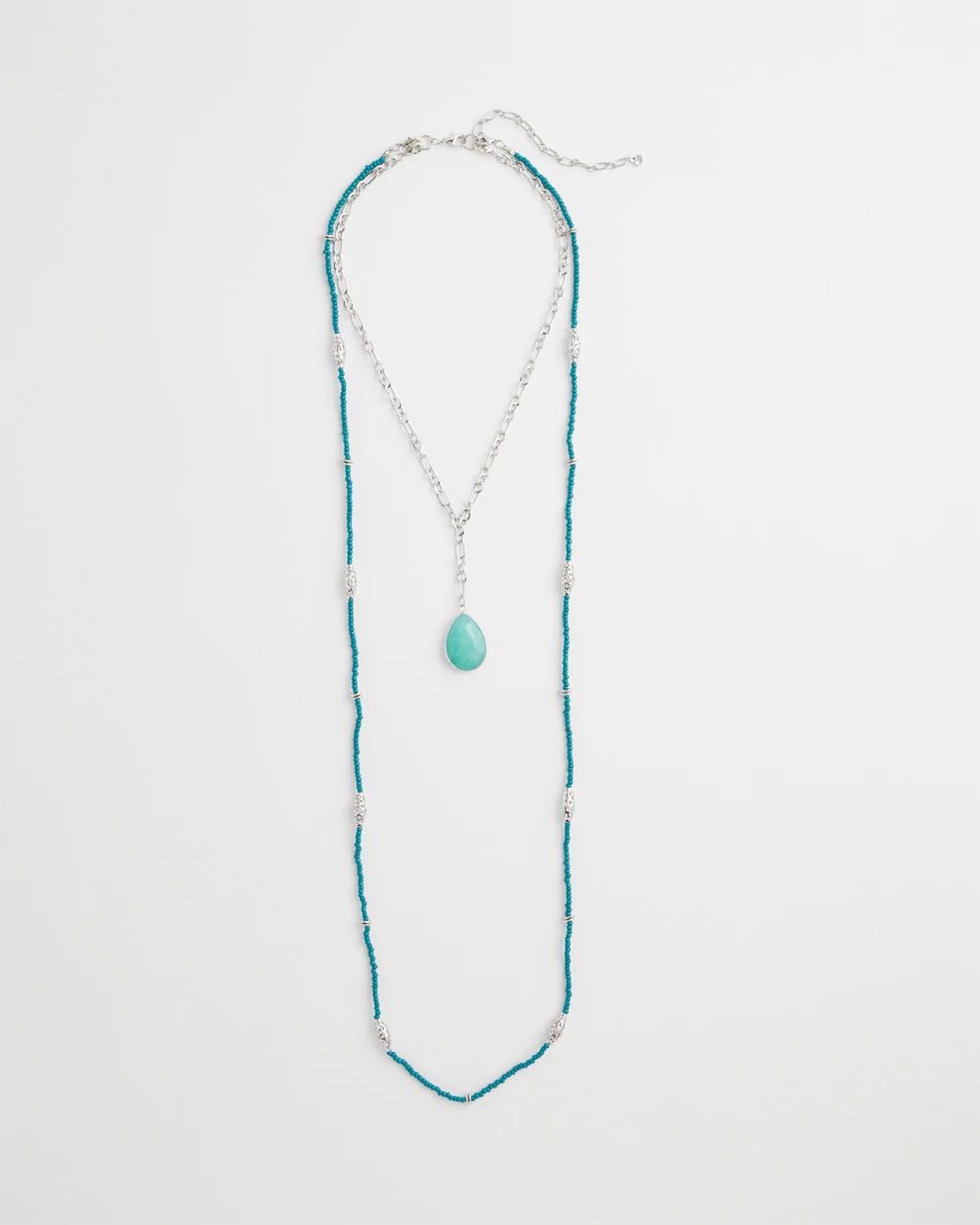 Convertible Filigree Beaded Pendant Necklace