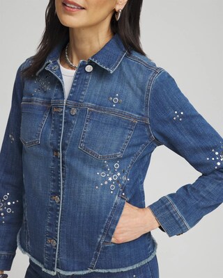 Americana Fireworks Denim Jacket click to view larger image.