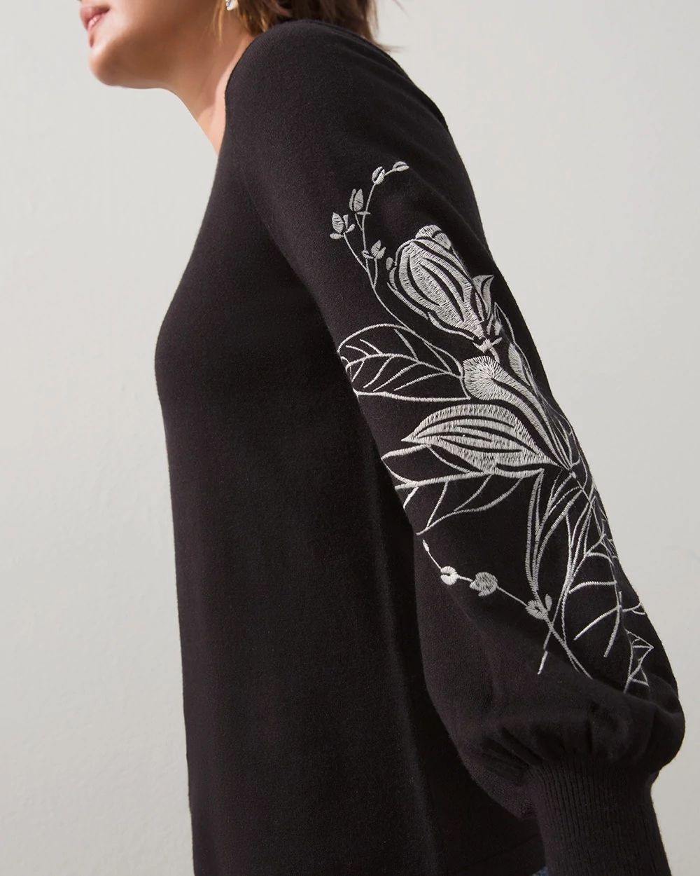 Drama Sleeve Pullover Sweater
