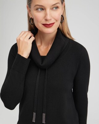 Zenergy Luxe® Cashmere Blend Cowl Sweater click to view larger image.