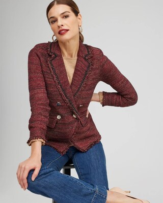 Tweed Lurex Cardigan Sweater
