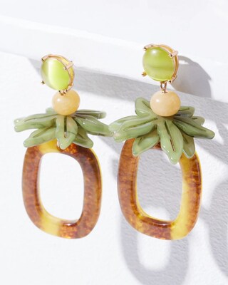 Pineapple Drop Earrings