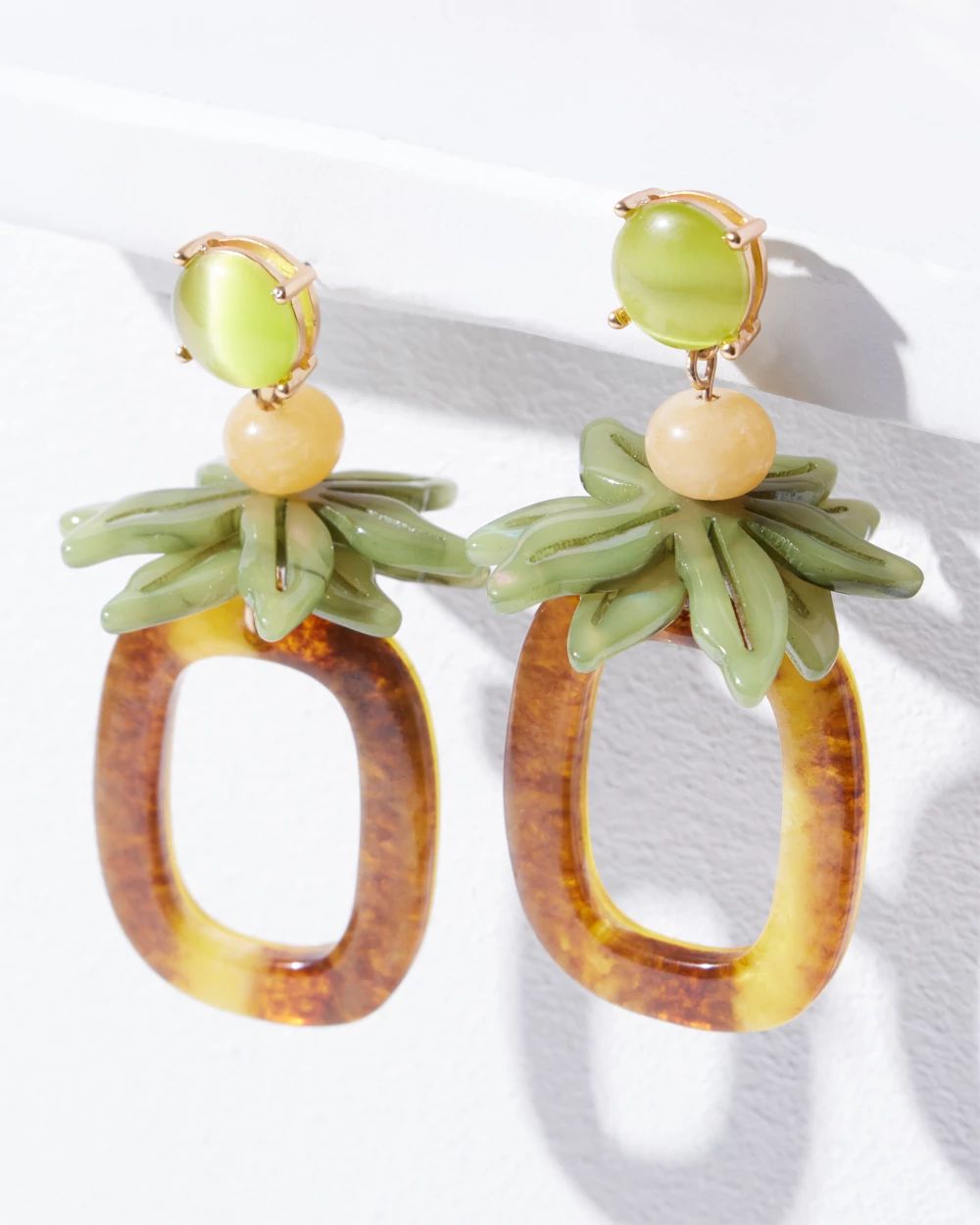 Pineapple Drop Earrings