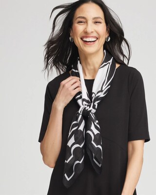 Mixed Print Square Scarf click to view larger image.