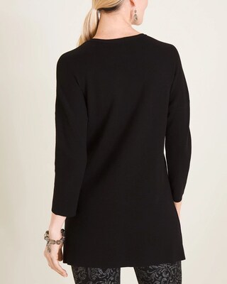 Velvet-Applique Sweater