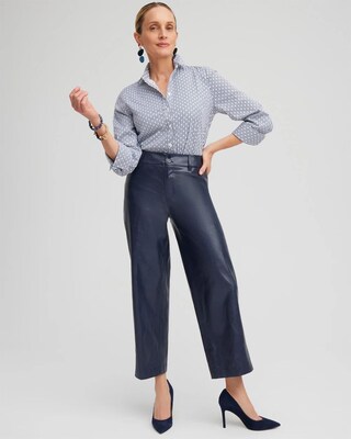 Faux Leather Trouser Crops