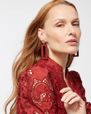Red Rectangle Hoops