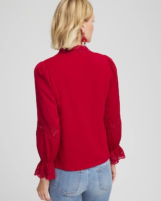 Lace V-Neck Top click to view larger image.