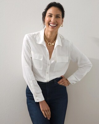 Sand Wash Satin Shirt