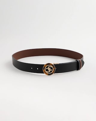 Reversible Tortoise Buckle Trouser Belt