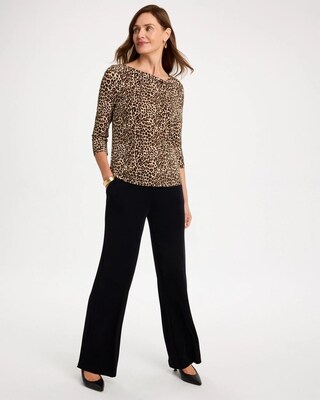 Travelers™ Leopard Twist-Neck Top click to view larger image.
