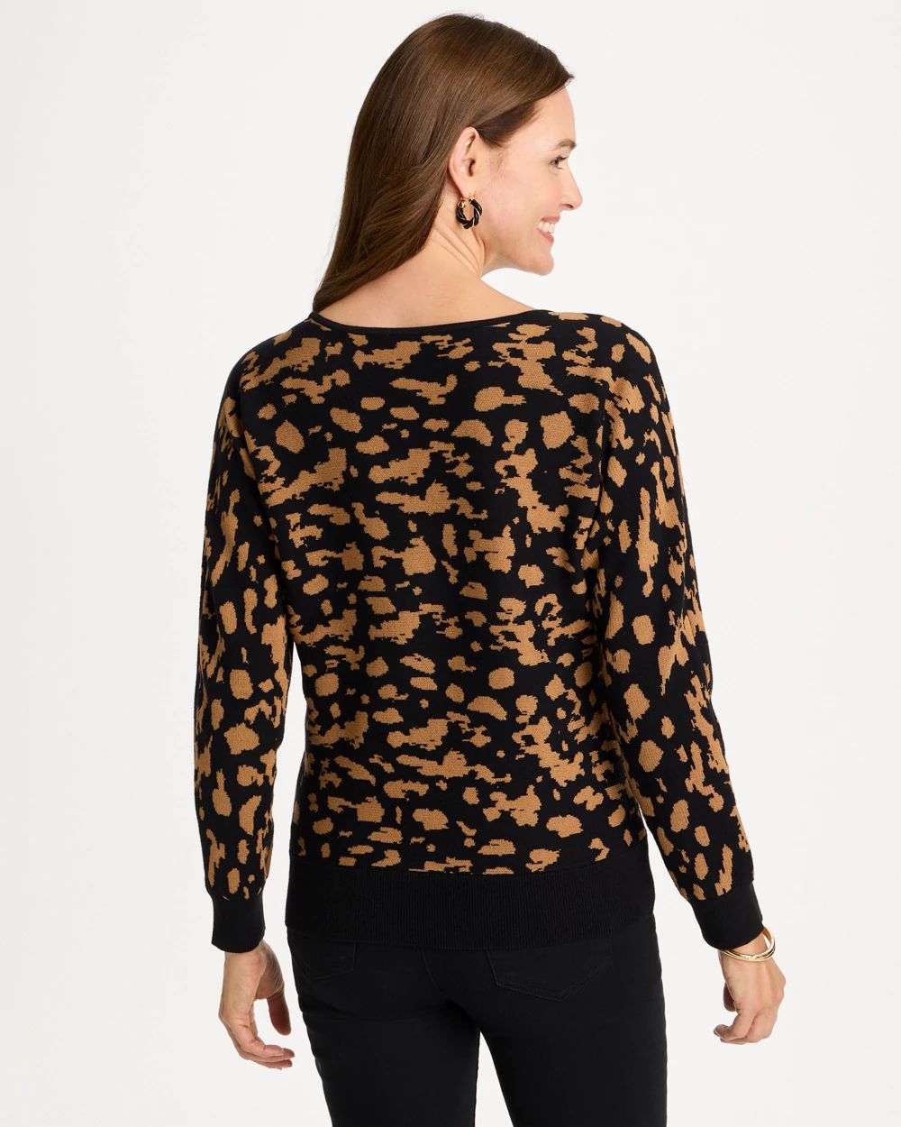 Abstract Bateau Dolman Sweater click to view larger image.