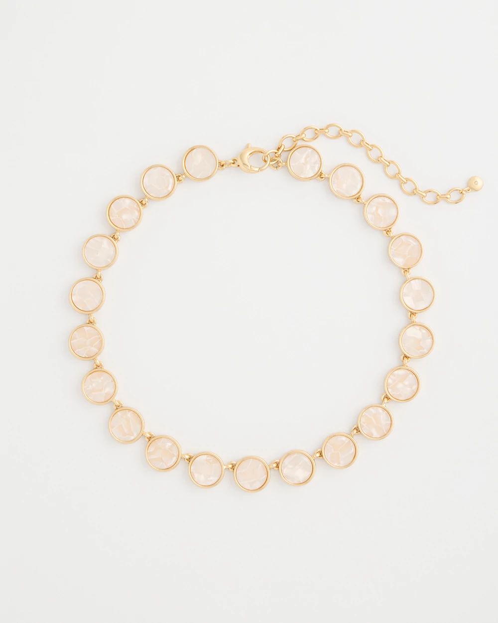Pearlescent Rounded Collar Necklace