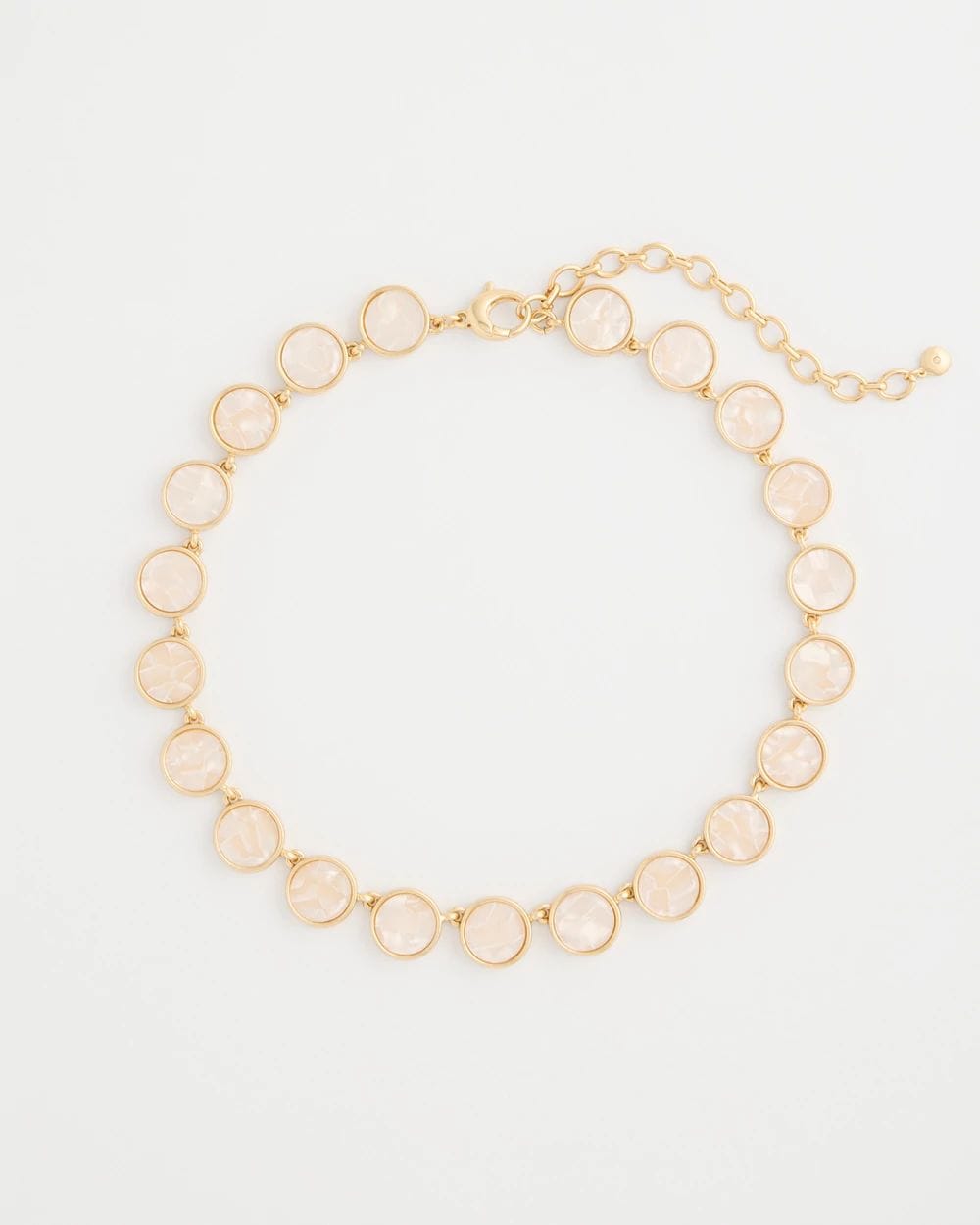 Pearlescent Rounded Collar Necklace