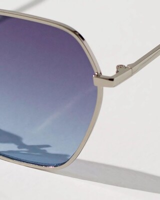 Hexagon Aviator Sunglasses