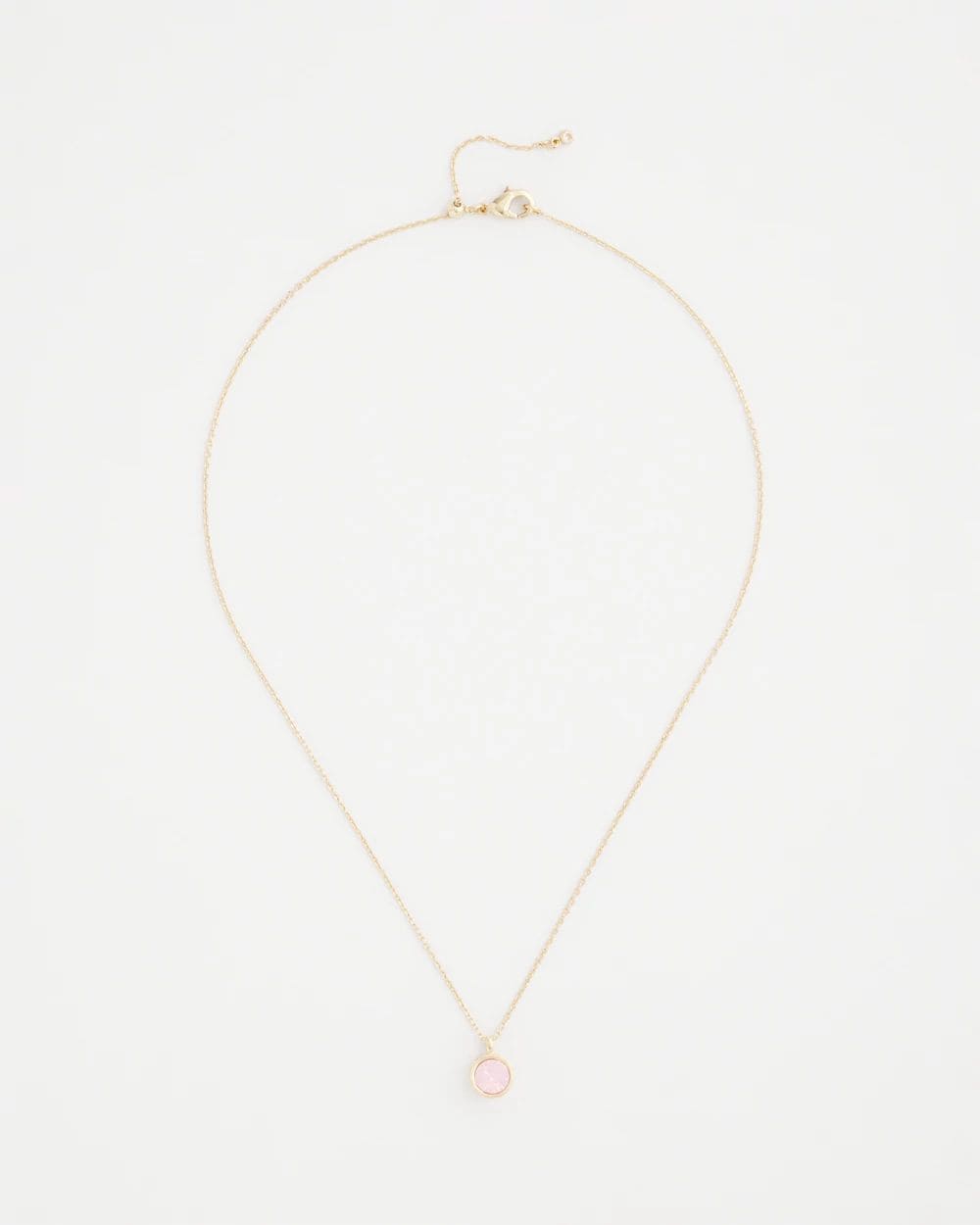 Pink Fine Single Strand Necklace