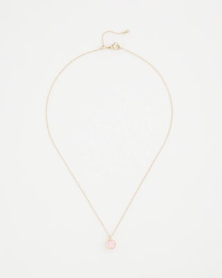 Pink Fine Single Strand Necklace