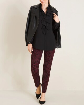 Ruffle-Front Blouse