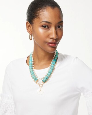 Convertible Mother of Pearl Necklace