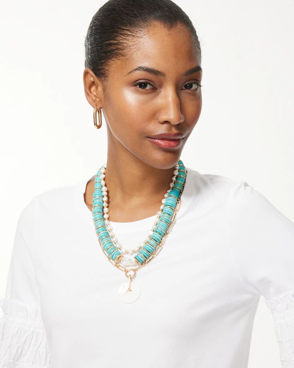 Convertible Mother of Pearl Necklace