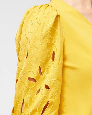 Laser Embroidered Top