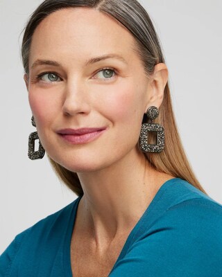 Rhinestone Drop Earrings