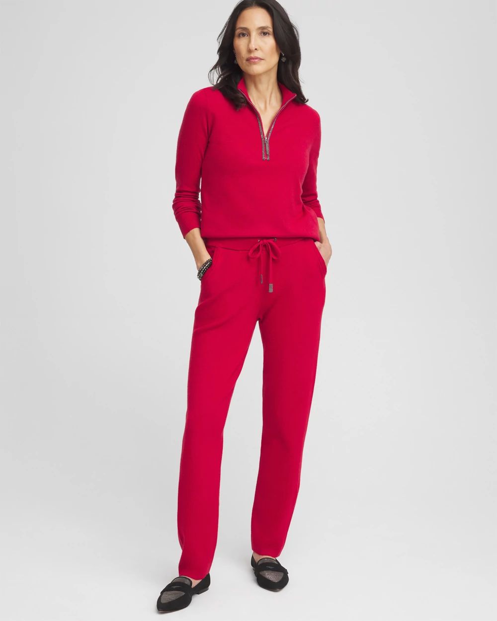 Zenergy® Luxe Half Zip Pullover Top