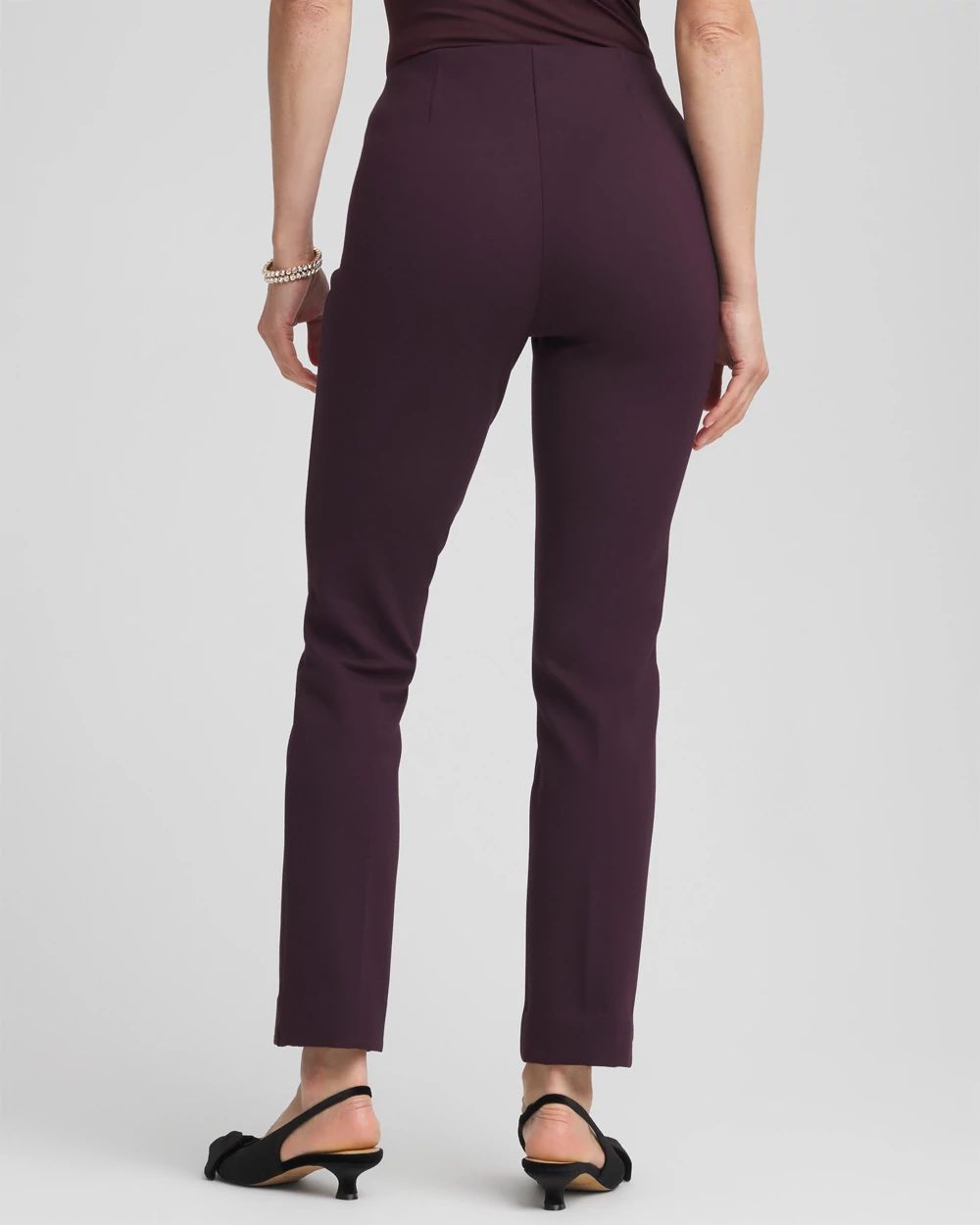 Petite Juliet Slim Trim Detail Ankle Pants