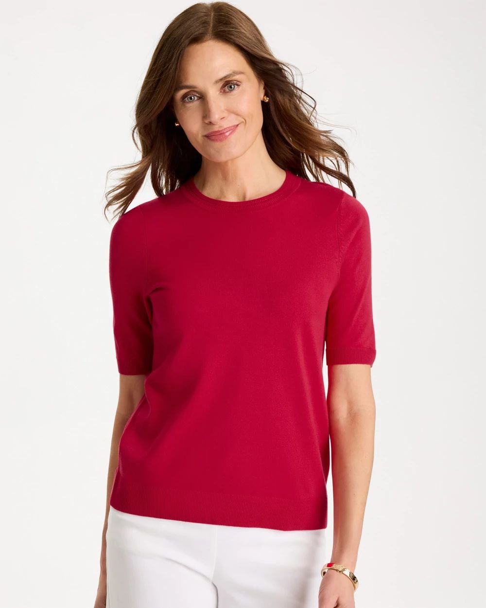Ella Short-Sleeve Sweater