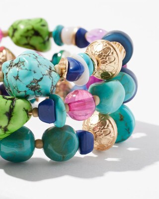 Beaded Coil Bracelet