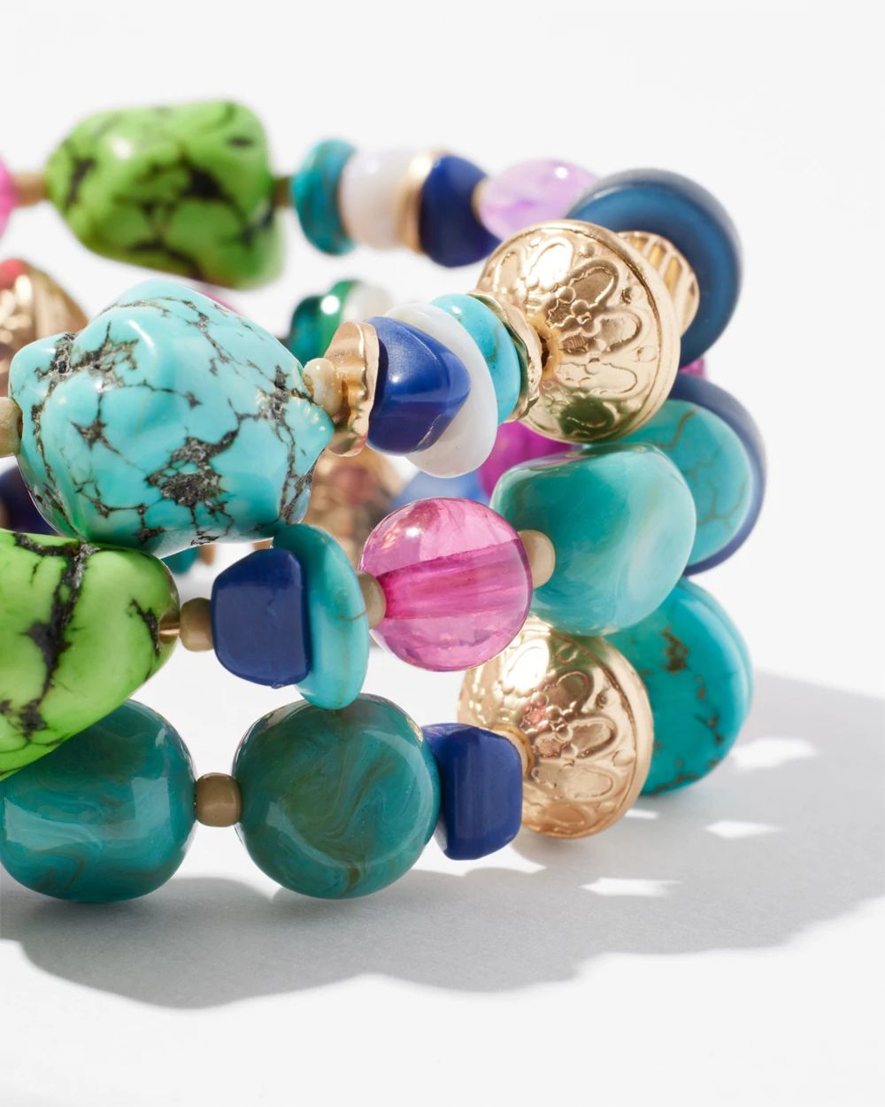Beaded Coil Bracelet
