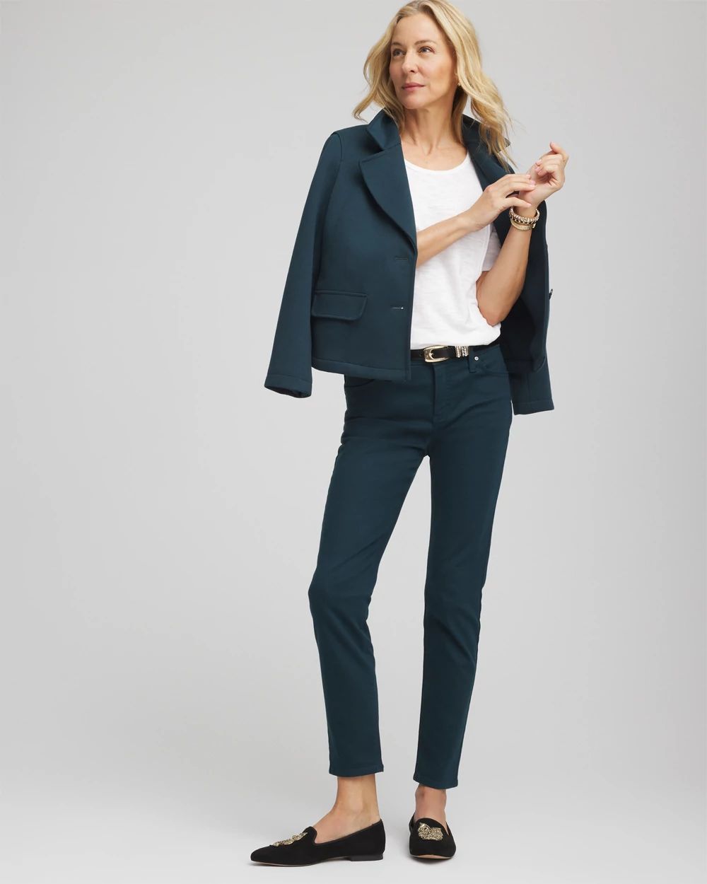 Girlfriend Slim Ankle Jeans