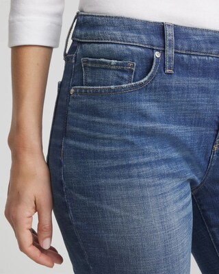 Girlfriend Frayed Flared Jeans click to view larger image.