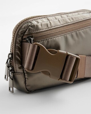 Metallic Crossbody Belt Bag