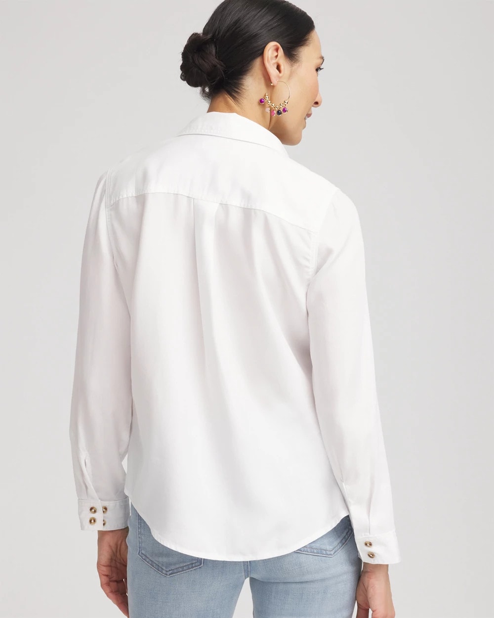 Tencel™ Denim Button-front Shirt