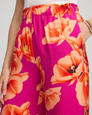 Tropical Smocked Pull-On Pants click to view larger image.