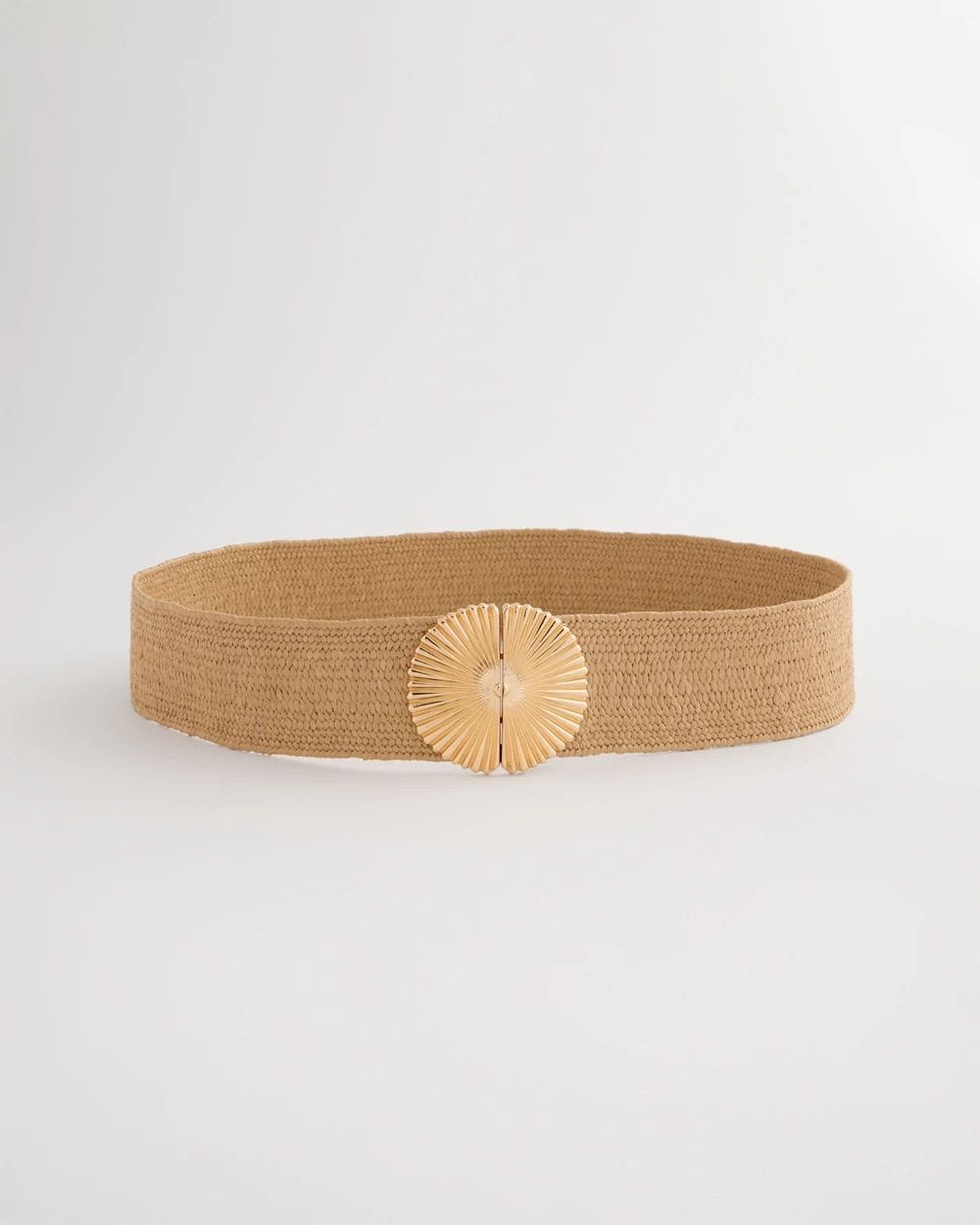 Golden Fan Buckle Stretch Belt