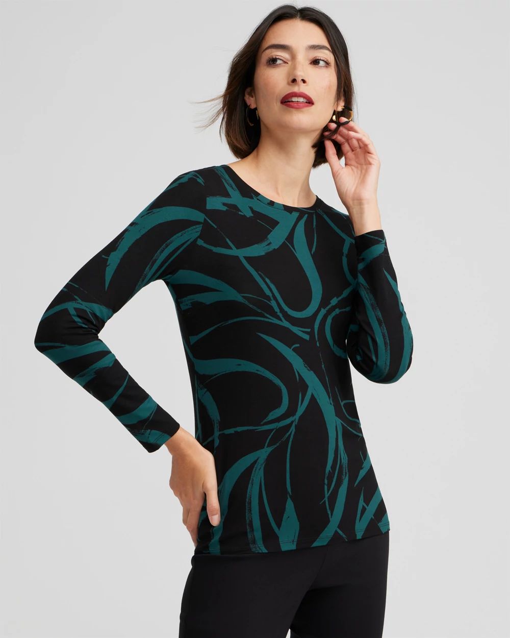 Touch of Cool Abstract Layering Tee