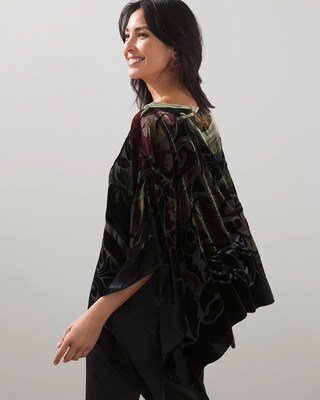 Velvet Burnout Poncho