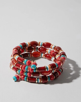 Beaded Coil Bracelet