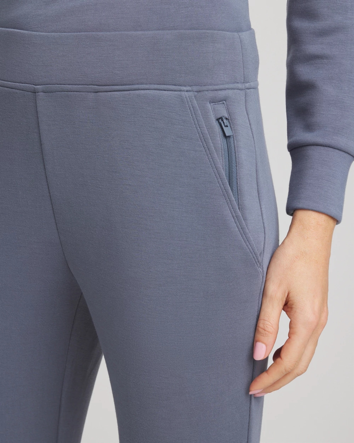 Chico's Tapered Ankle Pants In Stormy Weather In Blue